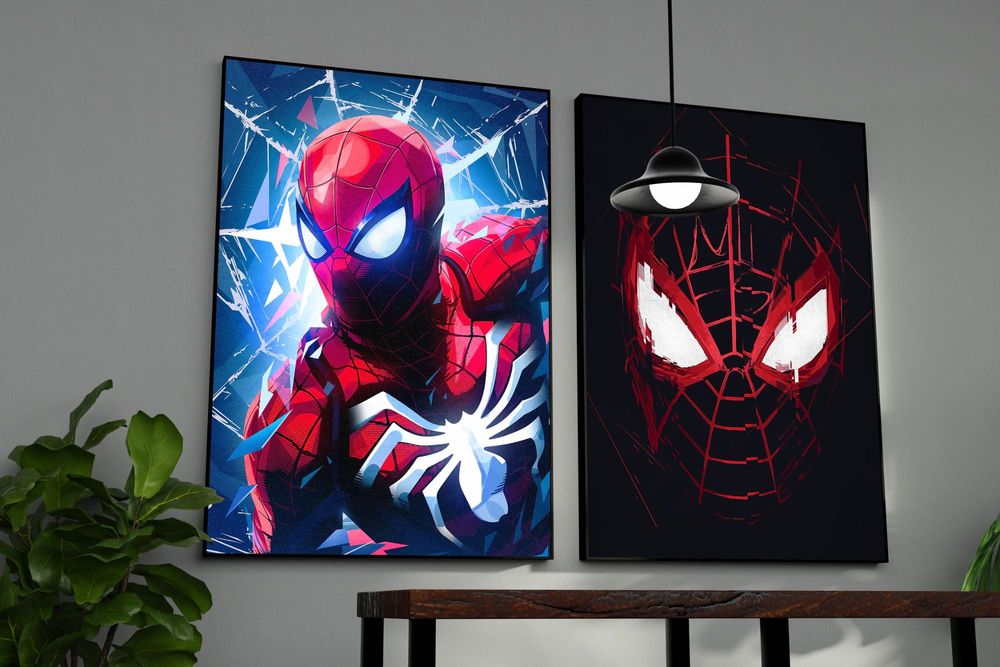 Quadro Spider-Man Premium em Acrílico e Alumínio - Decor Gaming