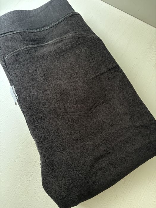 Утеплені хутром джеггінси з кокеткою ззаду, рр 56,58