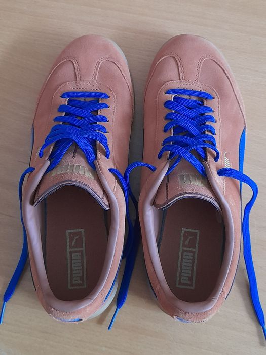 Puma Retro Suede Laranja/Azul – Tamanho 42