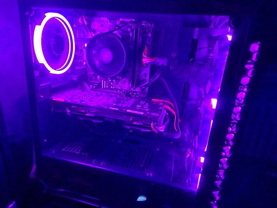 Zestaw komputerowy do gier - Ryzen 5/GTX/16GB RAM/SSD/RGB