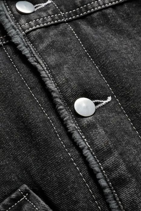 Джинсова тепла куртка утеплена