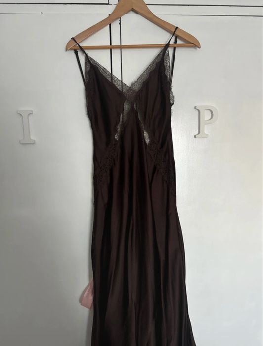Vestido da zara castanho