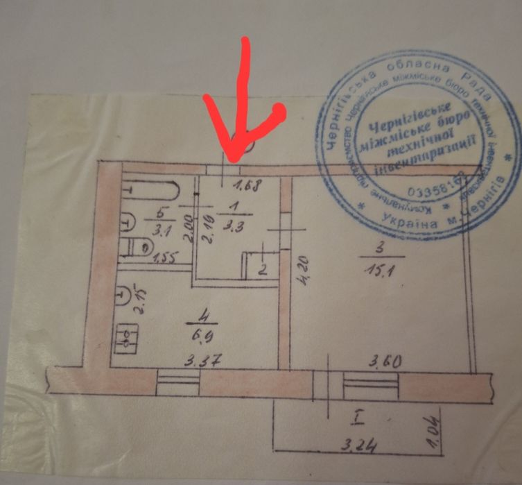3 поверх!!Продаж 1 кім квартири  р-н  Лукʼяненко