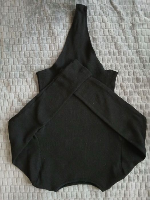 Боді в рубчик чорного кольору