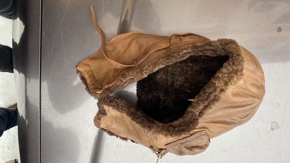 Шлем Шлемофон Кожа Мех