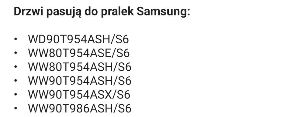 Drzwi pralki Samsung Dc97-22267F