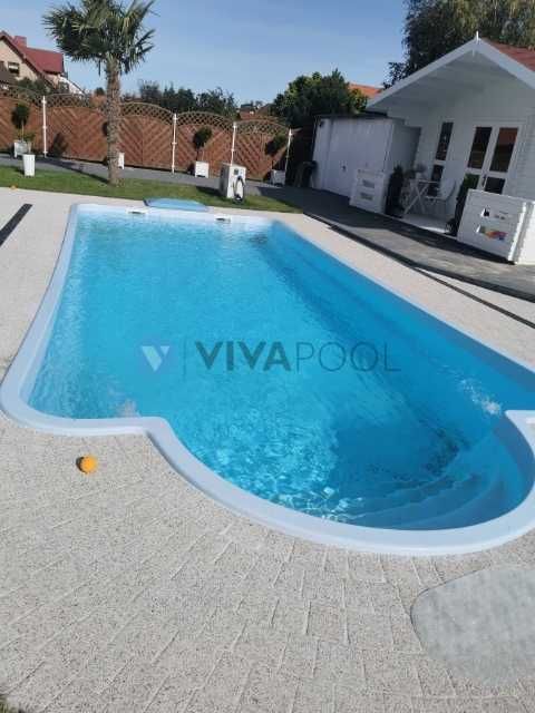 Basen ogrodowy z osprzętem JUMBO 8,2 x 3,1 poliestrowy wkopywany