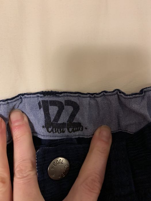 Granatowe sztruksy chłopięce 122