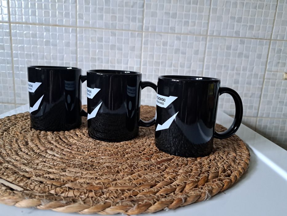 Komplet 3 kubków ceramicznych