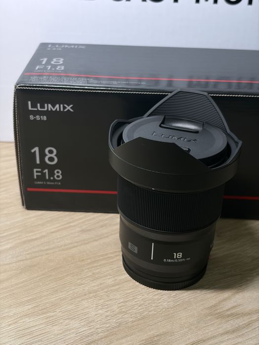 Jak nowy! Obiektyw Panasonic Lumix S 18mm f/1.8 | Gwarancja do 12.06.2031r