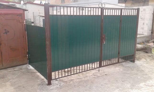 Забори ворота з профнастилу демонтаж монтаж все під ключ