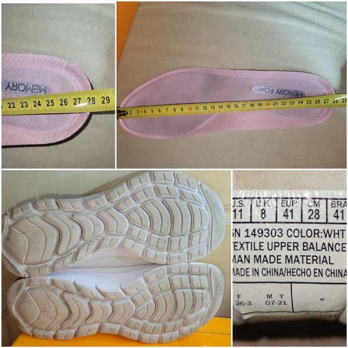 Кроссовки Skechers Flex Appeal 4.0 Brilliant View White,41 размер