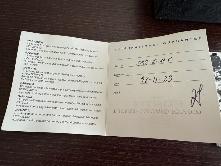 Relógio Fortis GMT Chronograph - 598.10.11 M - Raro