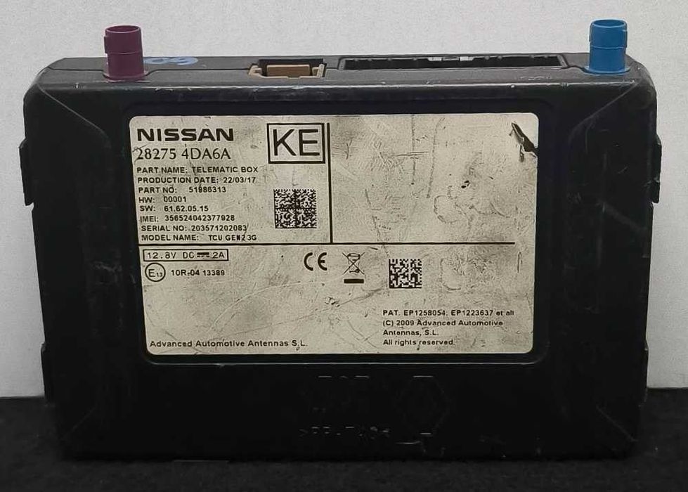 Módulo Navegação 282754DA6A - NISSAN LEAF