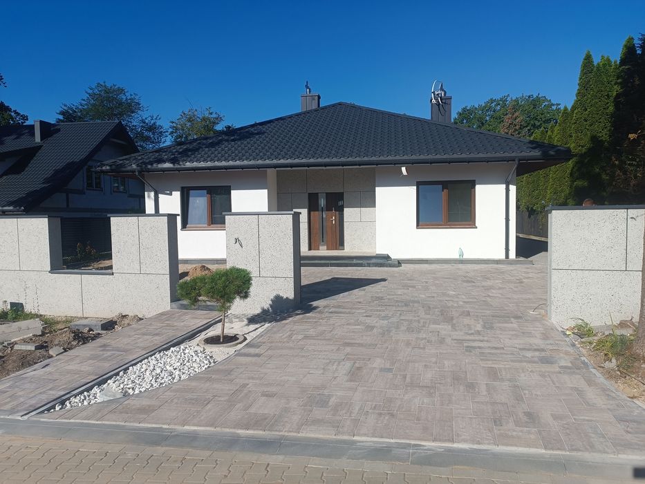 Brukarstwo Układanie Kostki Brukowej Granitu Odwodnienia