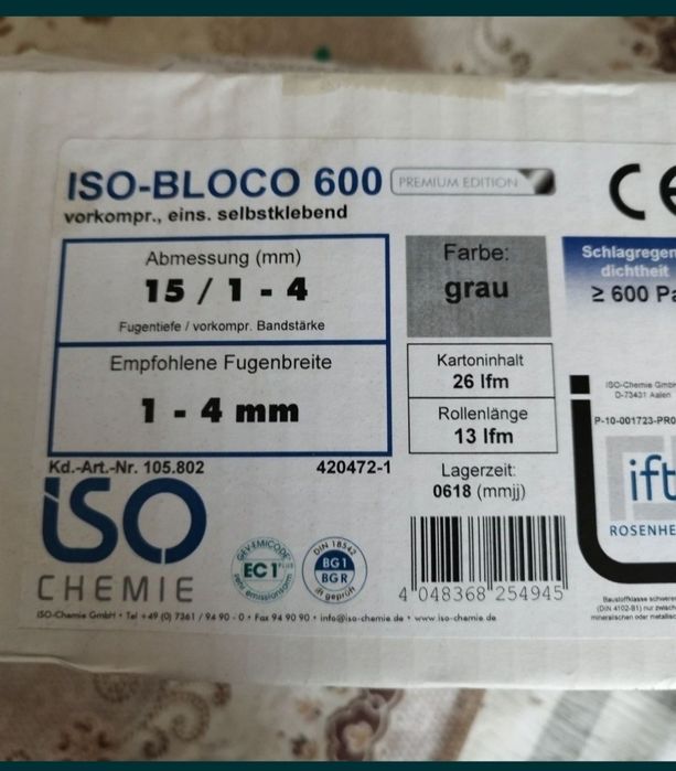 Taśma izolacyjna rozprężna ISO