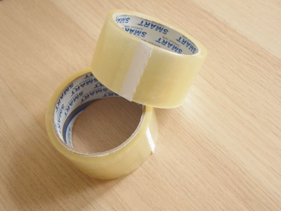 2x Taśma do pakowania transparentna przeźroczysta klejąca