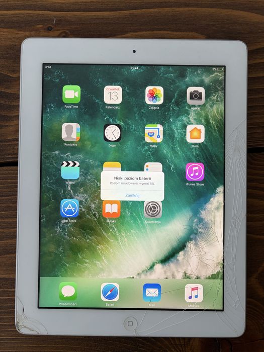 iPad 4gen 32GB (rozbity ekran)