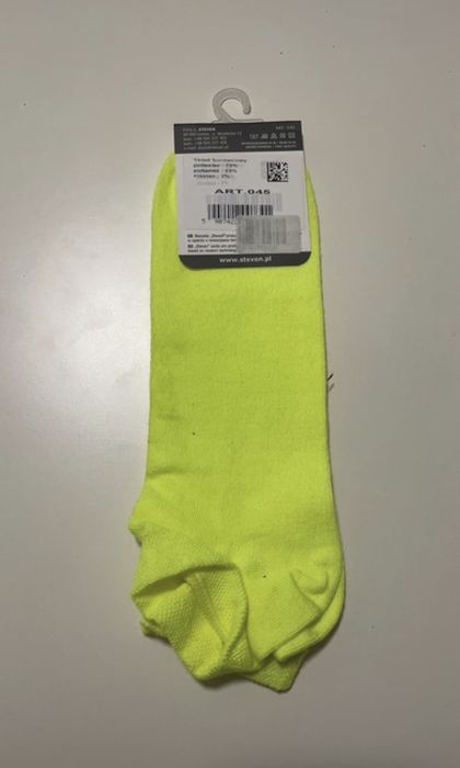 Stopki męskie żółty neonowy 41-43