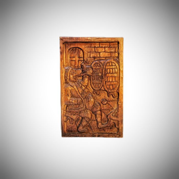 Unikalna średniowieczna płaskorzeźba - wyjątkowy element dekoracyjny!