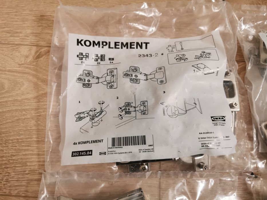 Komplement zawiasy Ikea 302.145.04 do  Pax