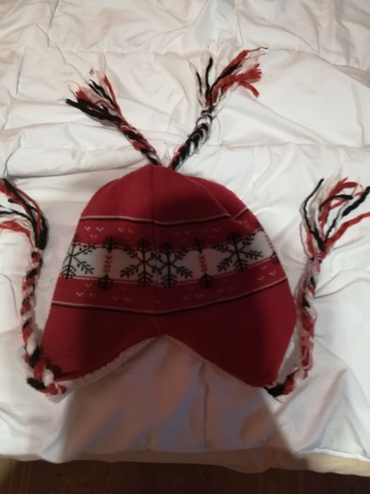 Czapka zimowa czerwona Adidas