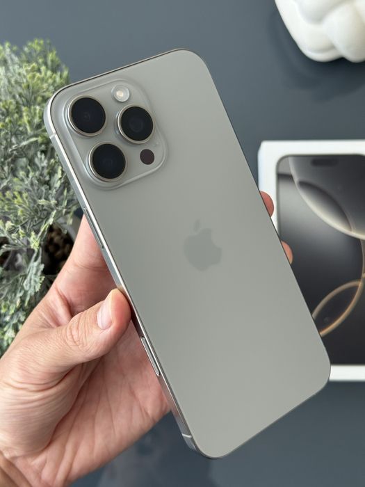 iPhone 16 Pro Max 512gb Natural Titanium Neverlock АКБ 93% Айфон Обмін