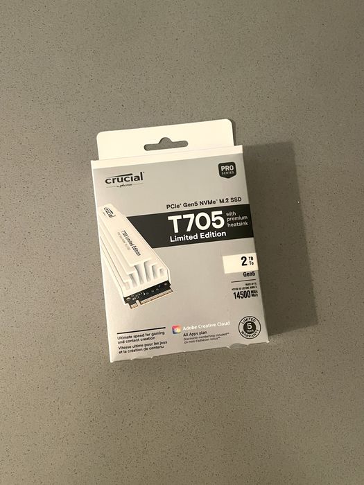Crucial T705 SSD 2TB 14,500MB/s Gen5 Limited Edition