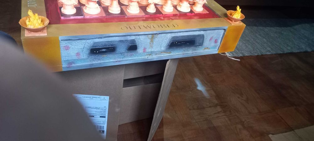 Mesa de Xadrez de Mortal Kombat em impressão 3D