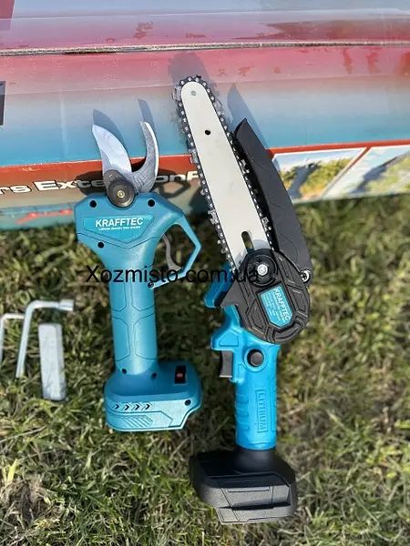 Акумуляторний набір 3в1 Krafftec Німеччина 48 V/5AP секатор+штанга 2м