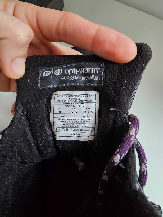 Buty trekkingowe Merrell WHITEOUT 8 WATERPROOF Black 38,5