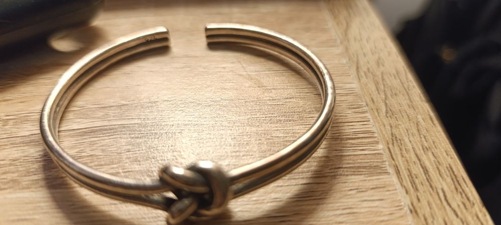 Pulseira nó em prata