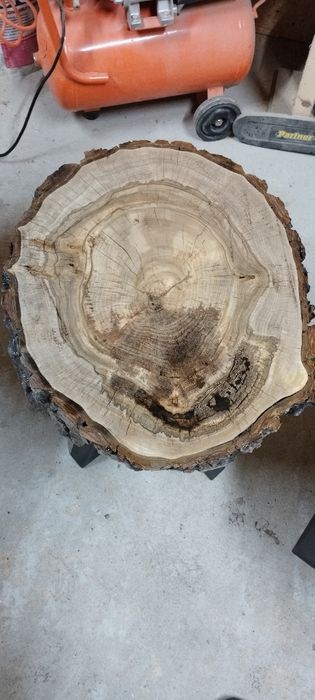 Plaster orzecha z żywicą epoksydową