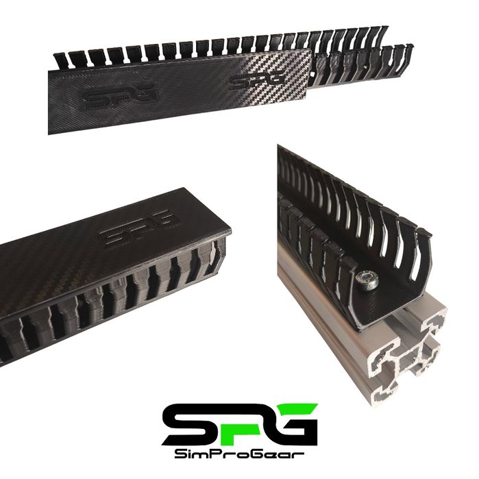 Calha cabos para perfil de alumínio - simracing