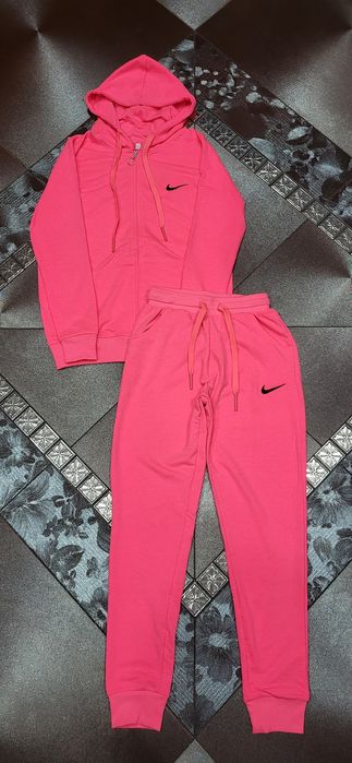 Dres damski neon roż zasuwany bawełna premium S