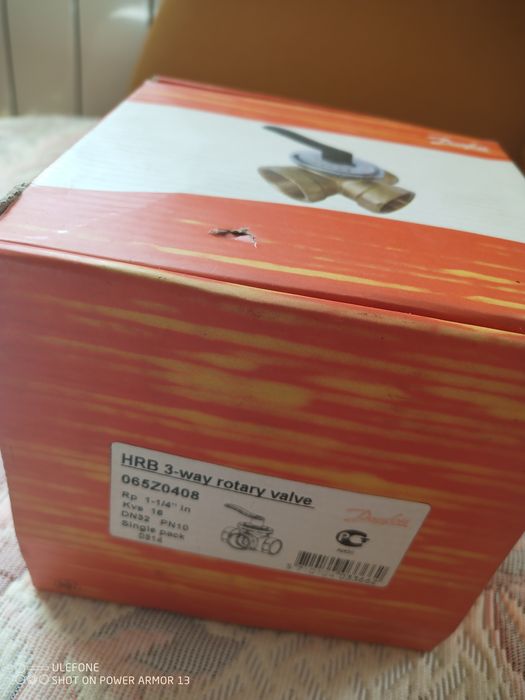 Zawór mieszający 3-drogowy DANFOSS 5/4'' HRB3 DN32 - mosiężny