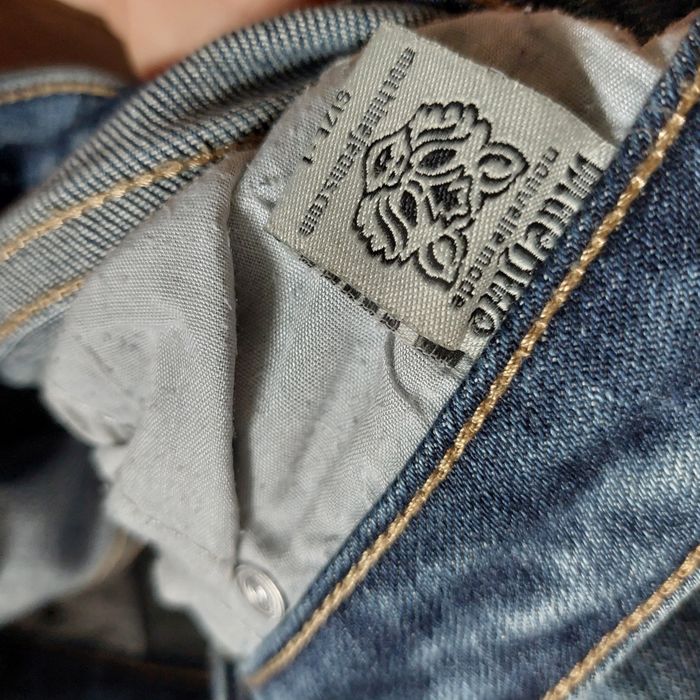 Spodnie jeansowe damskie dzwony, Machine z USA, L