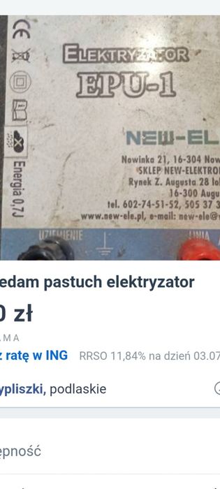 Pastuch elektryczny