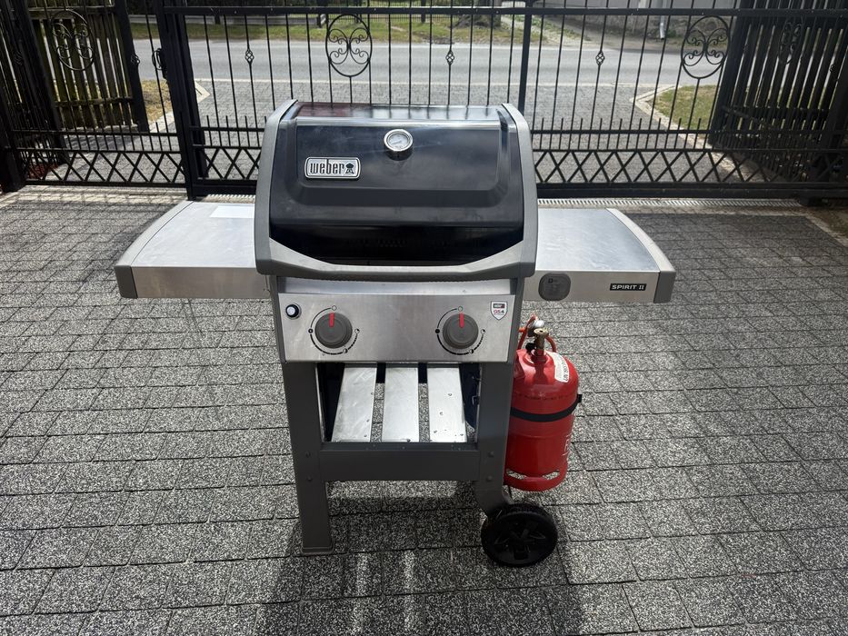 Grill weber spirit II gazowy, swietny stan! Zeliwny RUSZT GBS