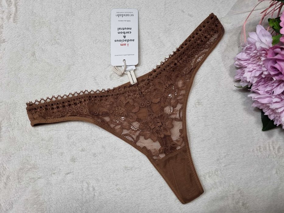 Scandale eco lingerie, koronkowe majtki, stringi, rozmiar M