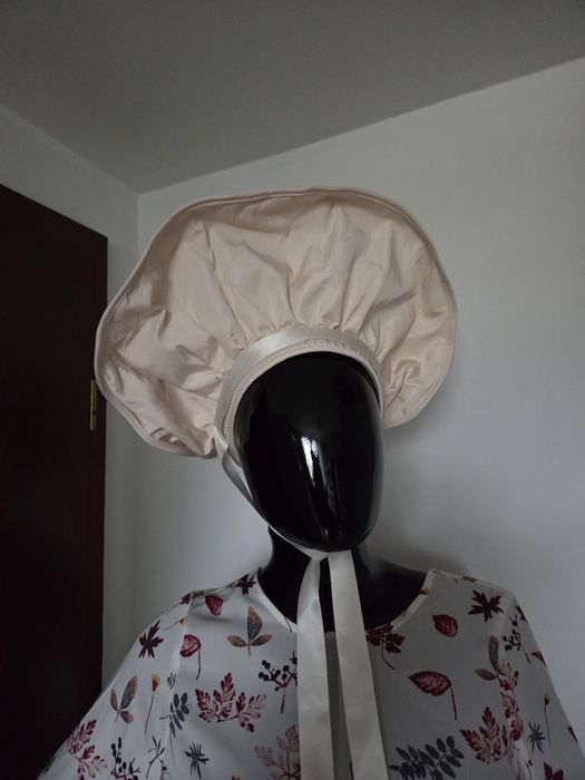 Czepek bonnet opaska z wiązaniem