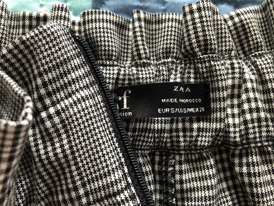 Calções zara xadrez