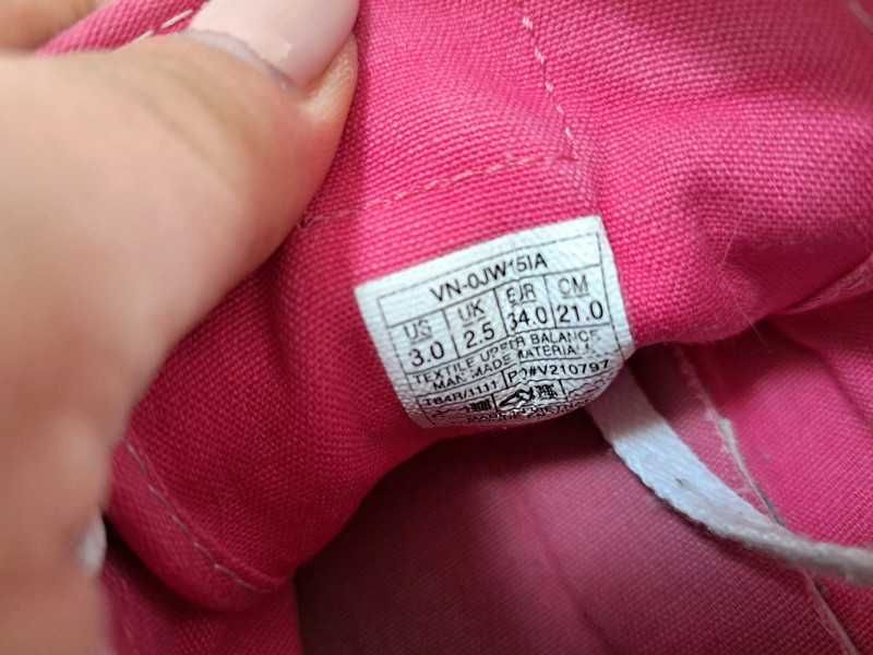 Vans fioletowe trampki dziewczęce rozm. 34