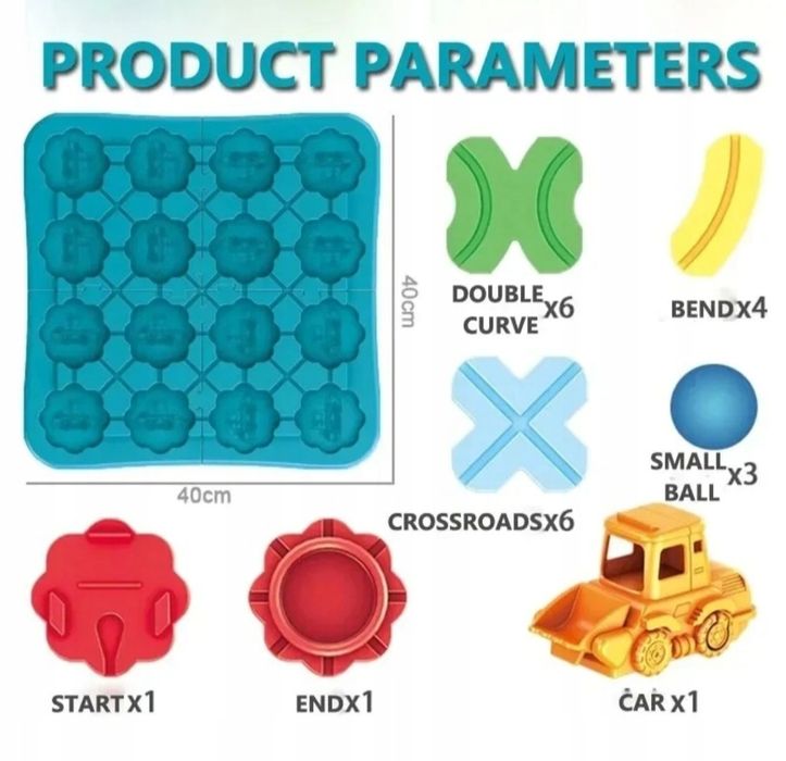 Gra Logiczna Labirynt Budowanie Drogi Tor Przeszkód z Koparką