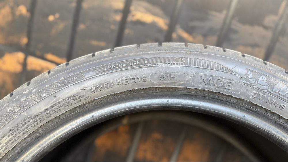 Літо  2шт Michelin Primacy MXM4 ZP 225/45 R18 91H RSC RunFlat