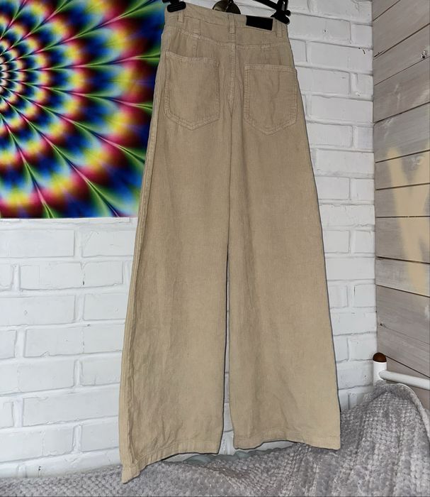 Вельветові штани Bershka Wide Leg