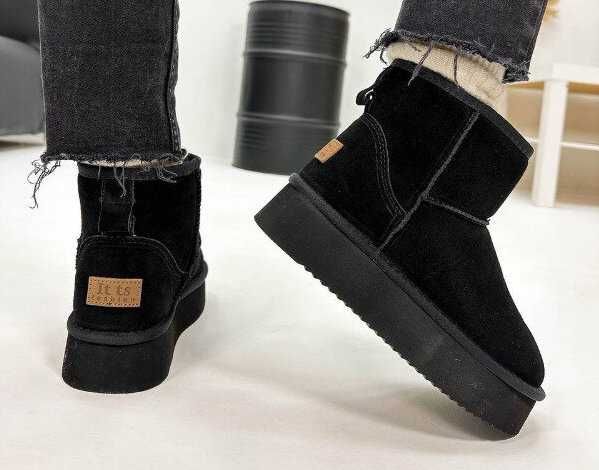 Уггі на платформі ITTS натур. замша, угги ITTS угги на платформе 36-40