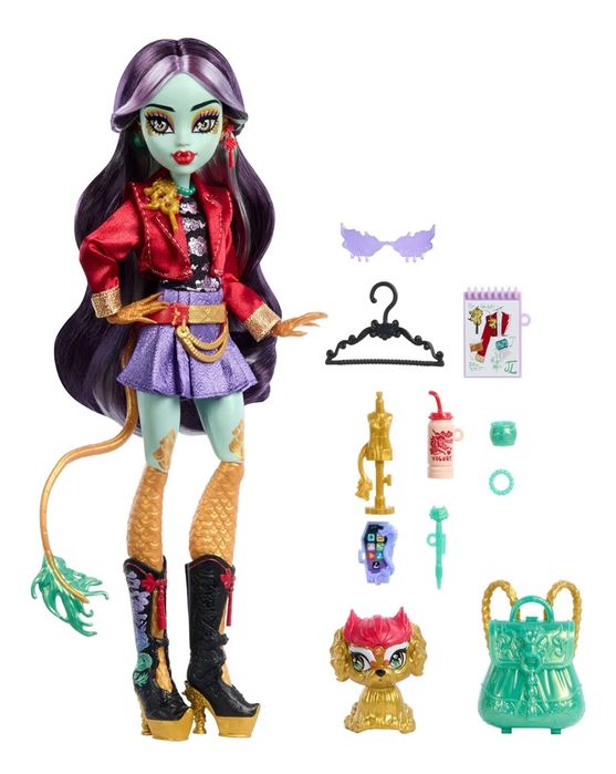 Monster high Cleo de Nile, Jinafire, Cupid Asteria, Frankie Stein, Draculaura, Clawdeen Wolf