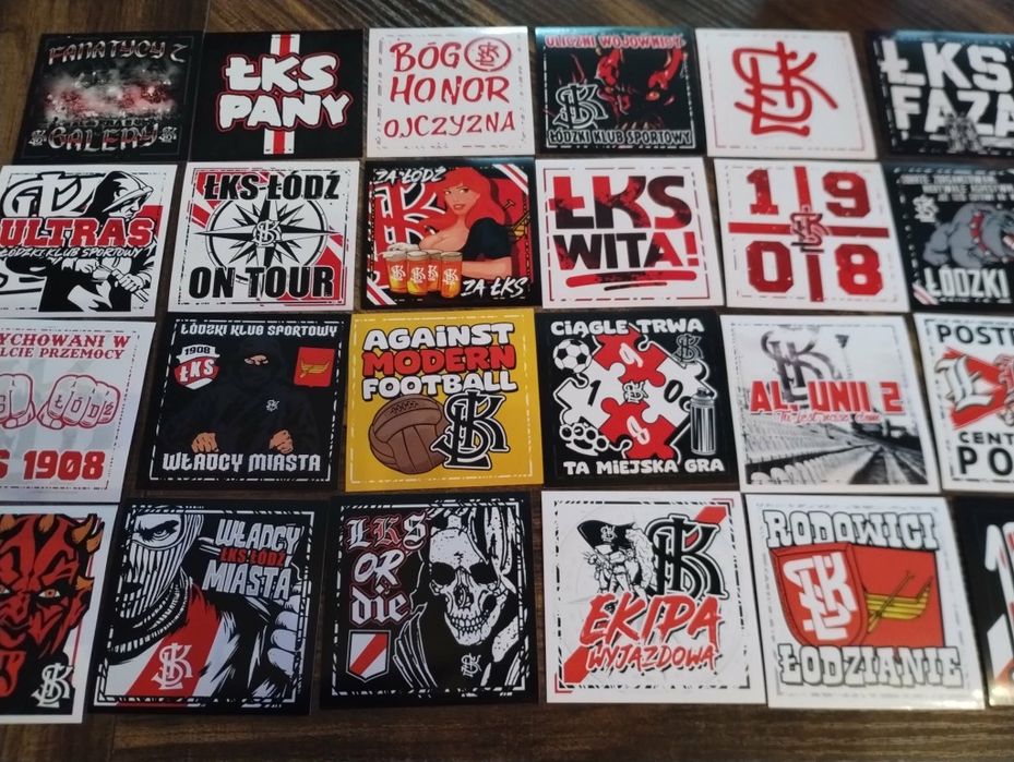 ŁKS ŁÓDŹ 48 sztuk + 10 gratis