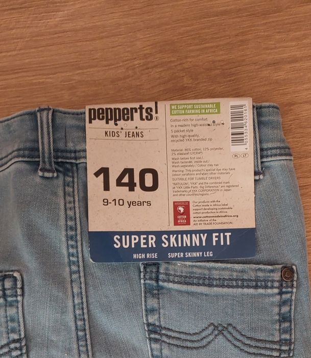 2× jeansy spodnie jeansowe dziewczęce nowe
